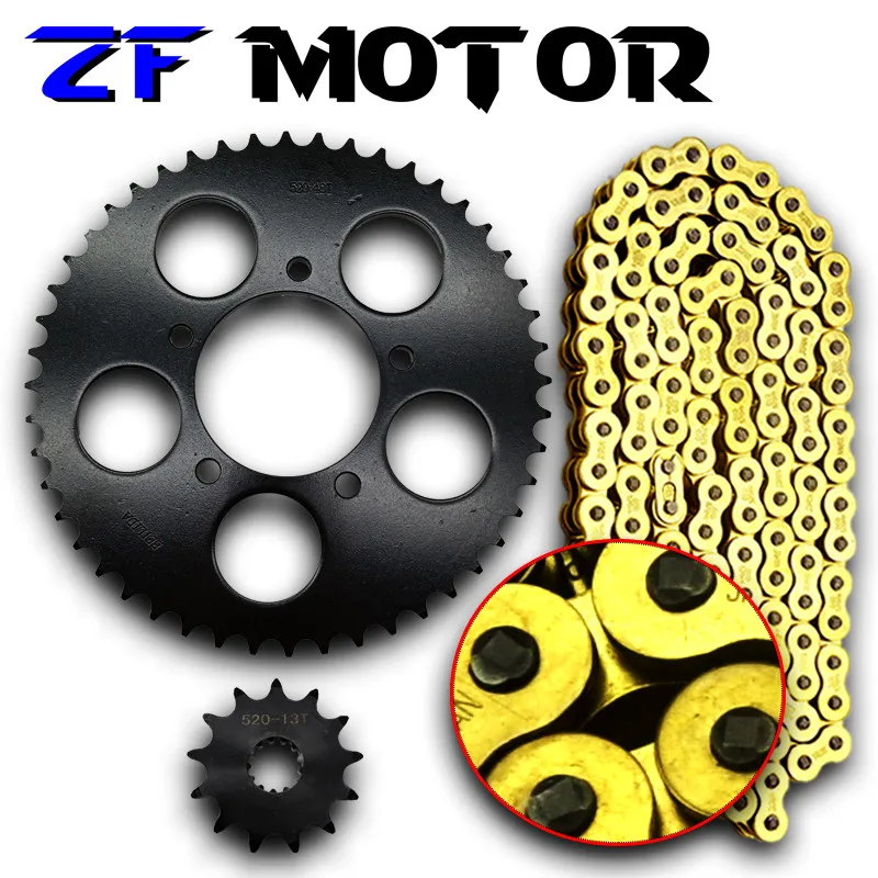 

1 Set Front and Rear Sprocket Chain & chain For Suzuki Bandit GSX250/400 72A/73A/74A Motorcycle Accessories sprocket chain 520HV