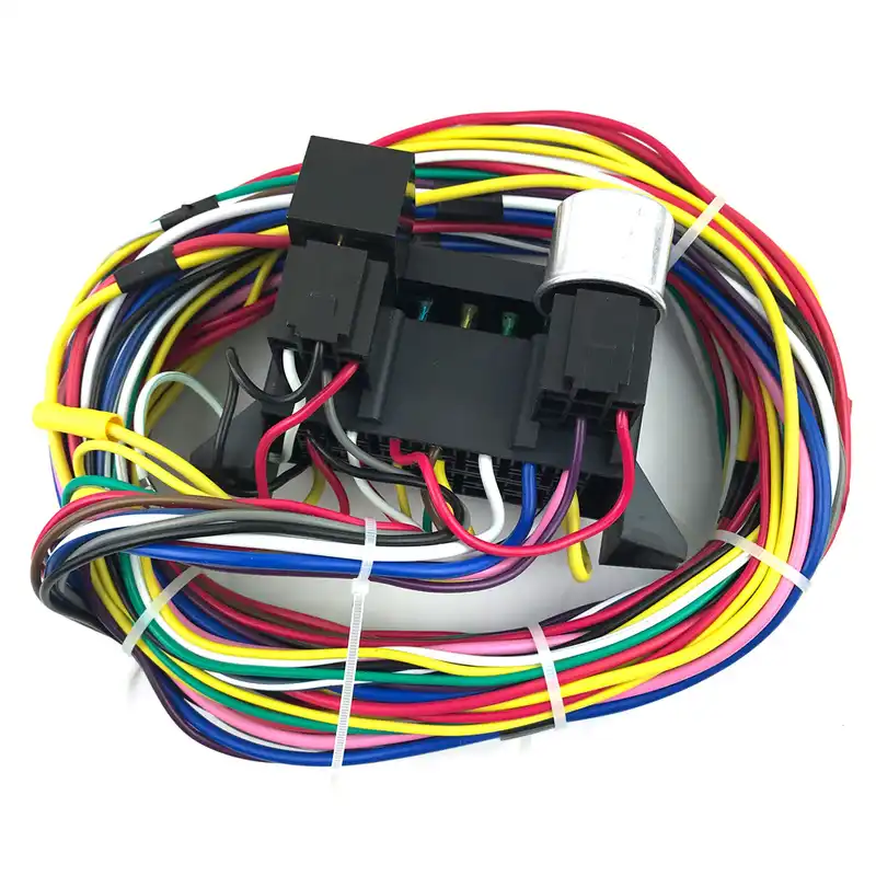 12 circuit wiring harness muscle car safety harness kit hot rod street rod xl wires complete bumper to bumper wire kit vendor street rod wiring harness