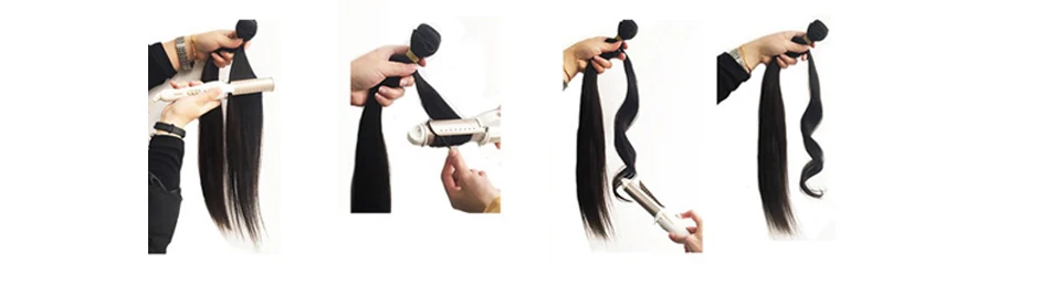 com fechamento tecer cabelo brasileiro 3 4