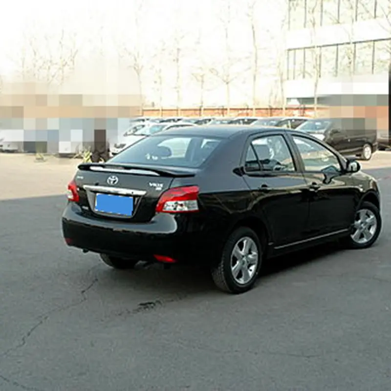 Автомобильный задний багажник спойлер для Toyota Yaris 2008 2009 2010 2011 2012 ABS Пластик грунтовка Цвет украшение в виде хвостового крыла задний спойлер