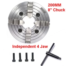 200 мм 4Jaw " токарный патрон независимый и Реверсивный челюсти SANOU K72-200 для cnс для сверления, фрезеровки деревообработки