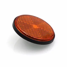 Decorative Round Reflective Plate  Reflectors for Motorcycle Bicycle Moped