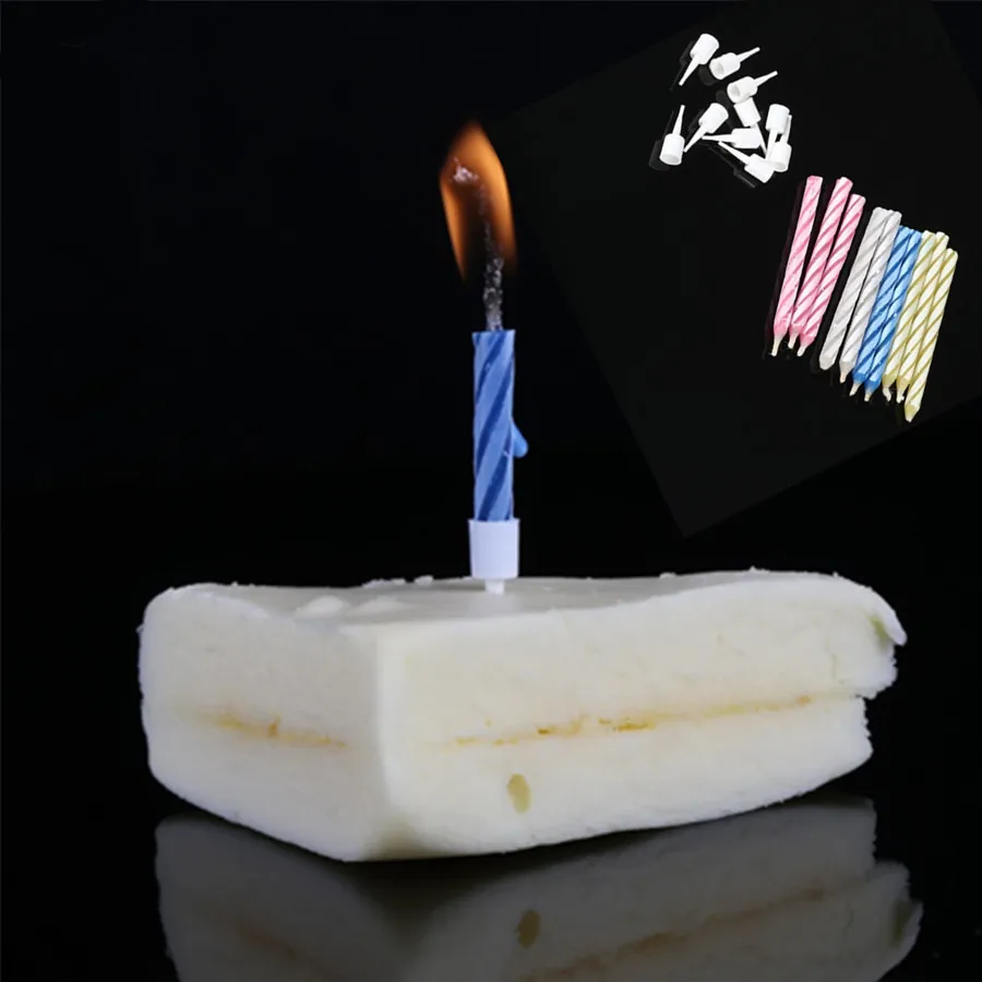 Buy 10pcs Colored Magic Trick Relighting Candle Joke