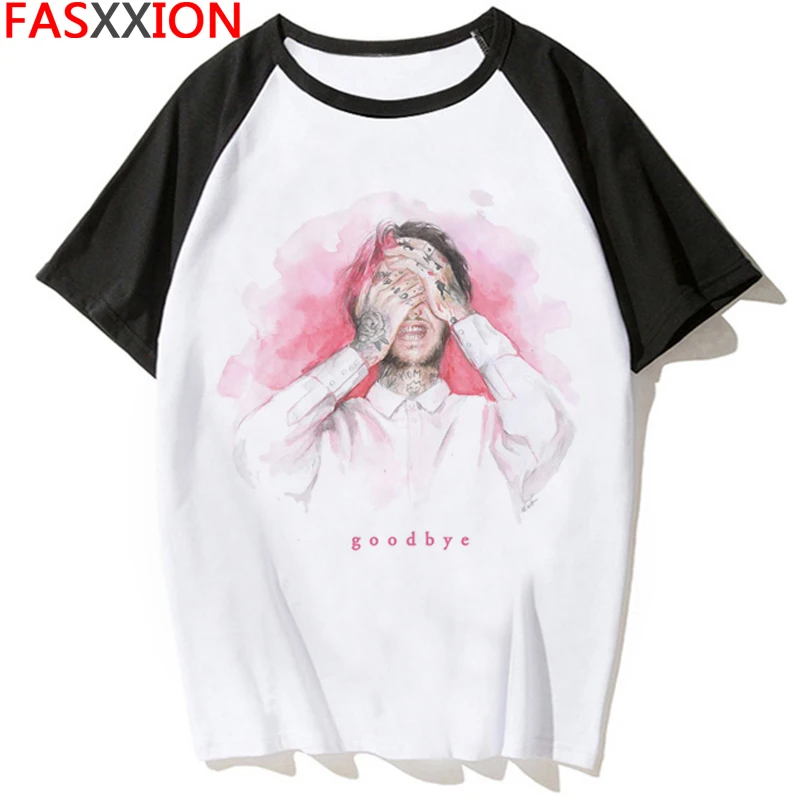 Новинка рэппер Lil открытая футболка Rip LilPeep хип-хоп Мужская/Женская крутая с