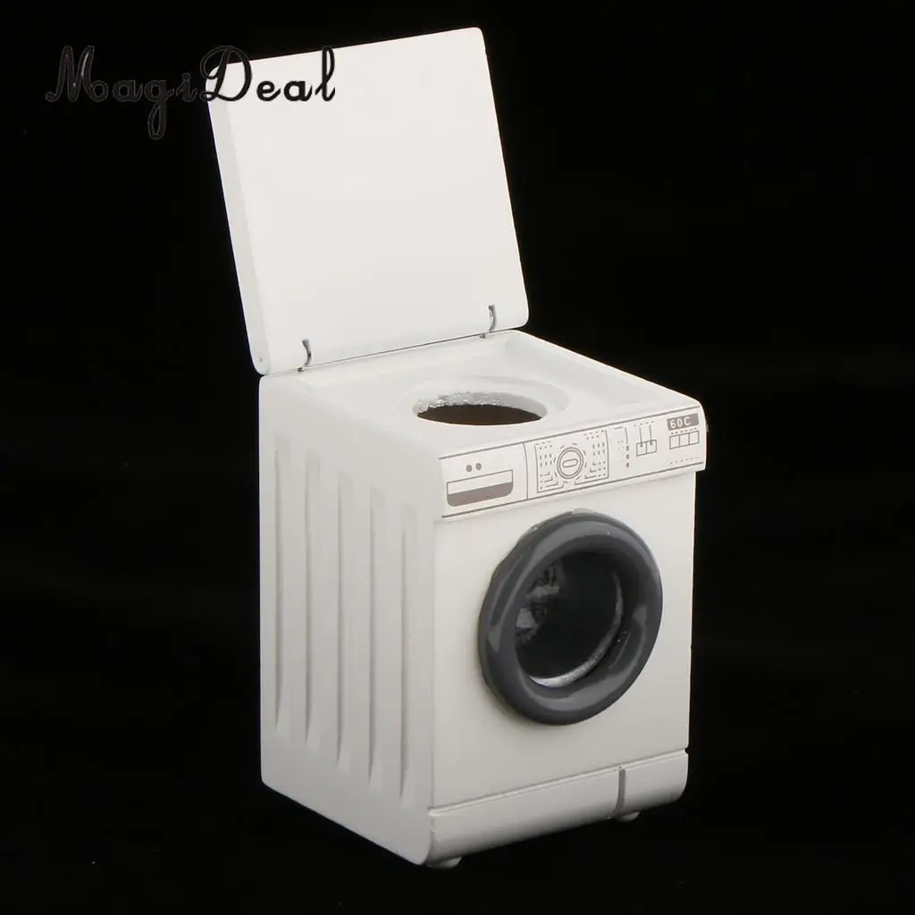 1/12 Dollhouse Miniature Roller Washing Machine Washer Home Appliance Decor Bathroom Furniture Acc Children Kids Toy