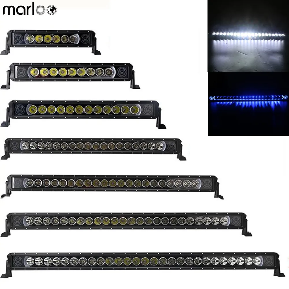 

Marloo Car 12V White Light Blue DRL 60W 90W 120W 150W 180W 210W 240W 270W 300W Led Light Bar 4X4 4WD offroad Car Accessories