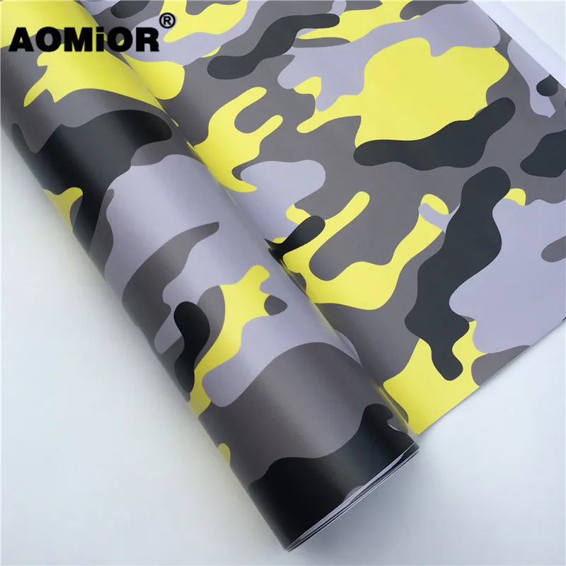 Yellow camo vinyl wrap (17)