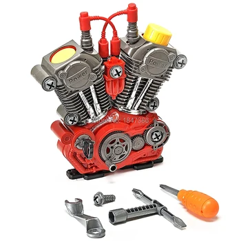 

Electronic diy assembly Engine overhaul Play Set and 20 Pieces Take Apart Kit with Lights and Sounds Educational toys for kids