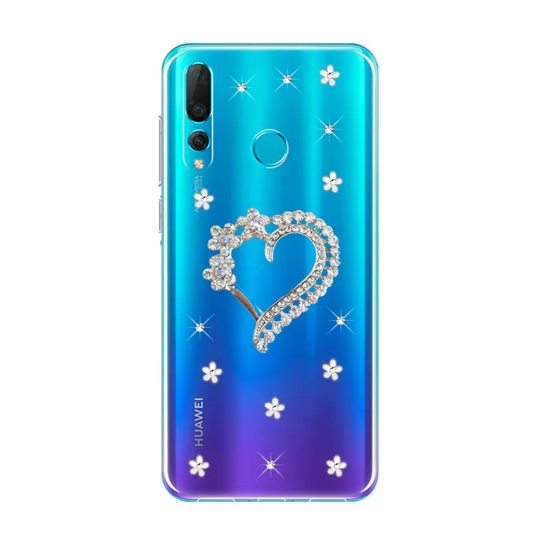 Для huawei Y6 Y5 Y7 Prime Y9 чехол для телефона с бабочками цветами прозрачная крышка бампера Honor 10i huawei Nova 6 5 Pro 5i 3 3i чехол