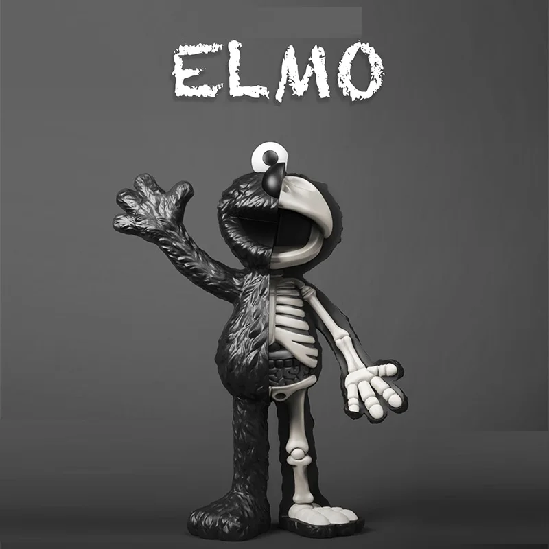 

Dissection Sesame Street Figurine Mighty Jaxx XXRA YELMO Statue Desktop Decoration Office Valentine's Gift R1749