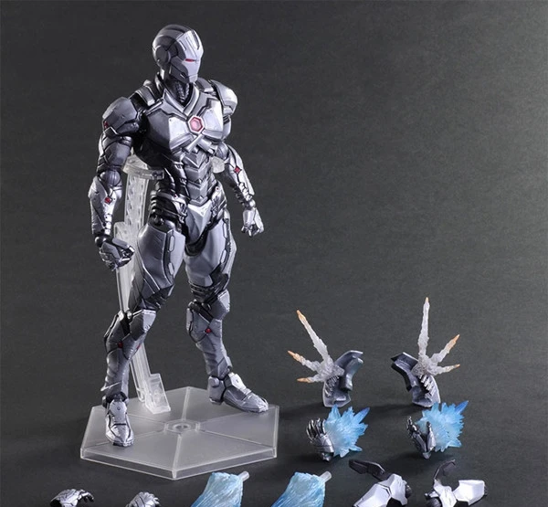 Play Arts Kai Iron Armor Tony Stark серая ограниченная версия Hulkbuster PA 27 см ПВХ Фигурки игрушки