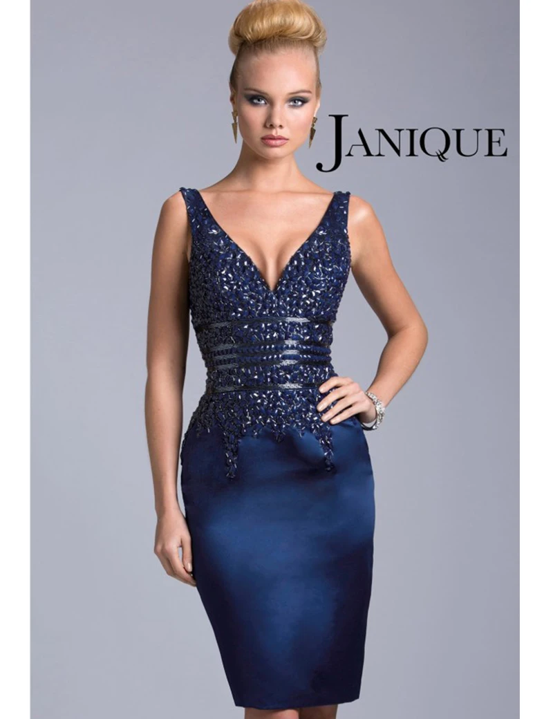 

Sexy Stunning Crystal V-Neck Evening Dress Prom Gown Formal Sleeveless Satin Tank New Evening Gown Prom Party Dress