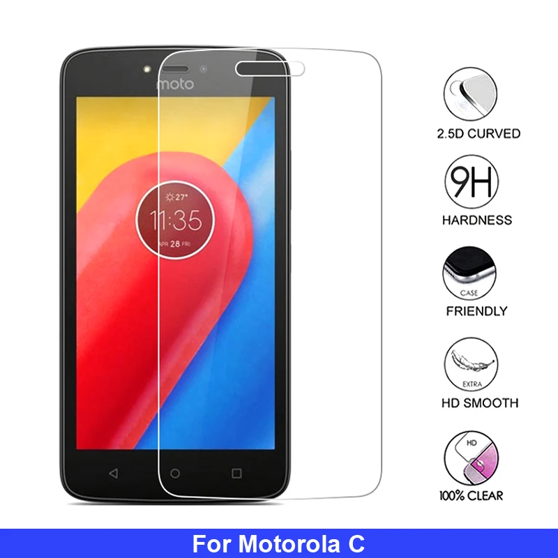 2Pcs For Motorola Moto C Tempered Glass 2.5D Premium Screen Protector Film XT1750 XT1754 XT1755 XT1758 5.0&quot | Мобильные телефоны