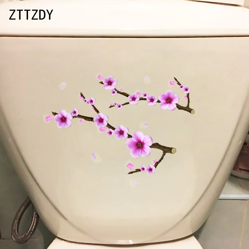 ZTTZDY 18 2*22 5 см персиковое дерево ветка цветок модное сиденье для унитаза декор