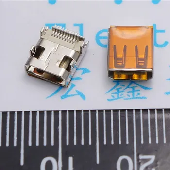 

5pcs/lot MICRO HDMI pins mini hd interface Video socket Direct plug-in