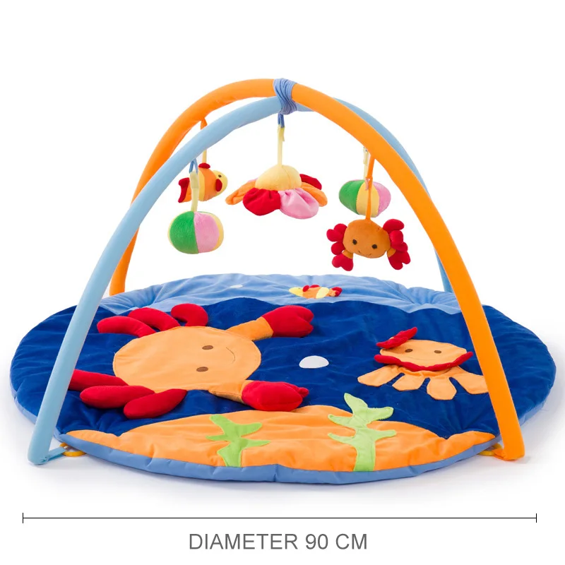 Маленький ребенок плюшевый Краб мягкие коврики для игр Детские большого размера Ползучая игры Одеяло Летний спальный ковры с подвесной