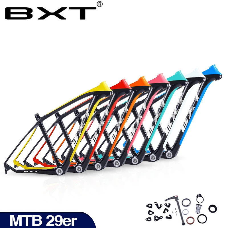 Sale 2019 BXT brand T800 carbon mtb frame 29er mtb carbon frame 29 carbon mountain bike frame 142*12 or 135*9mm bicycle frame 1