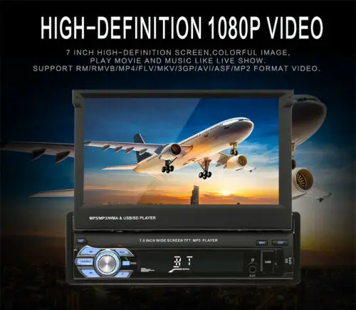 

Car 9602G 7 inch HD Touch Screen Single 1DIN MP5 Bluetooth Player With Camera