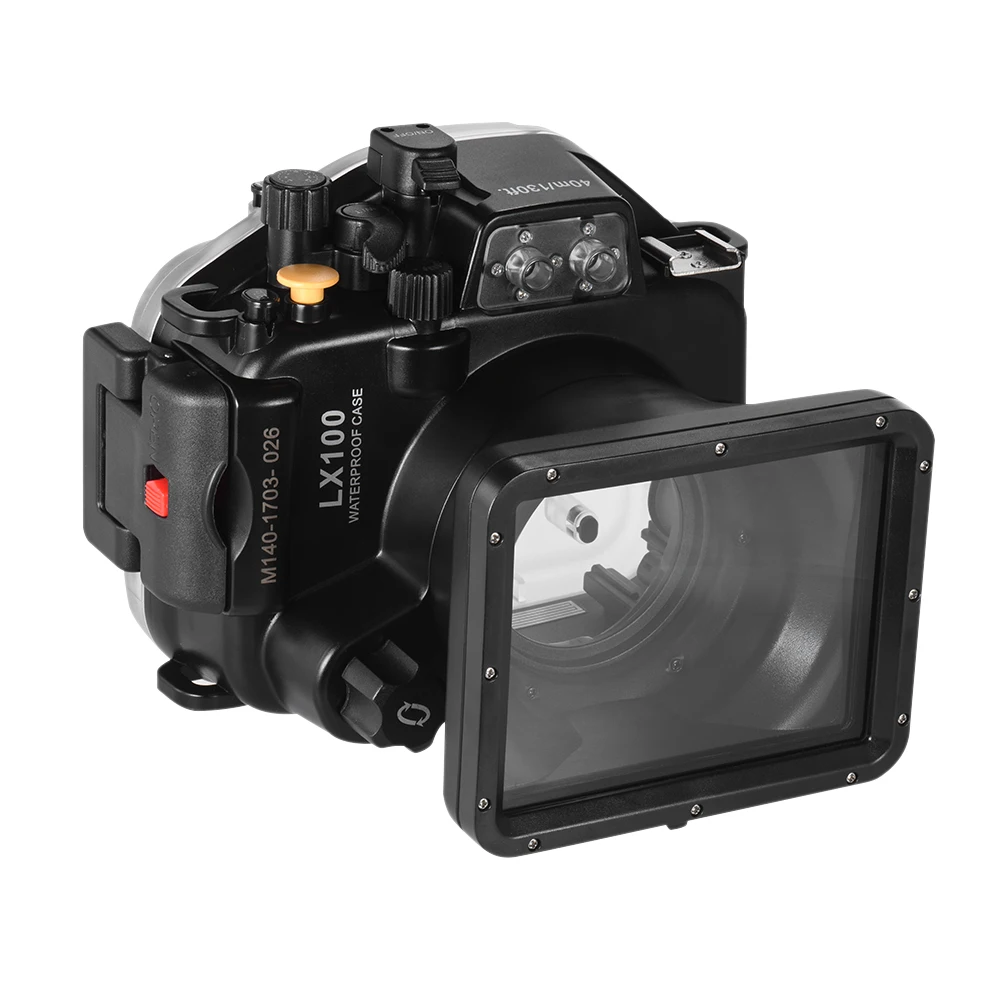 

MEIKON Diving Housing Protective Case Waterproof Camera Case Cover Underwater 40m/ 130ft for Panasonic Lumix LX100