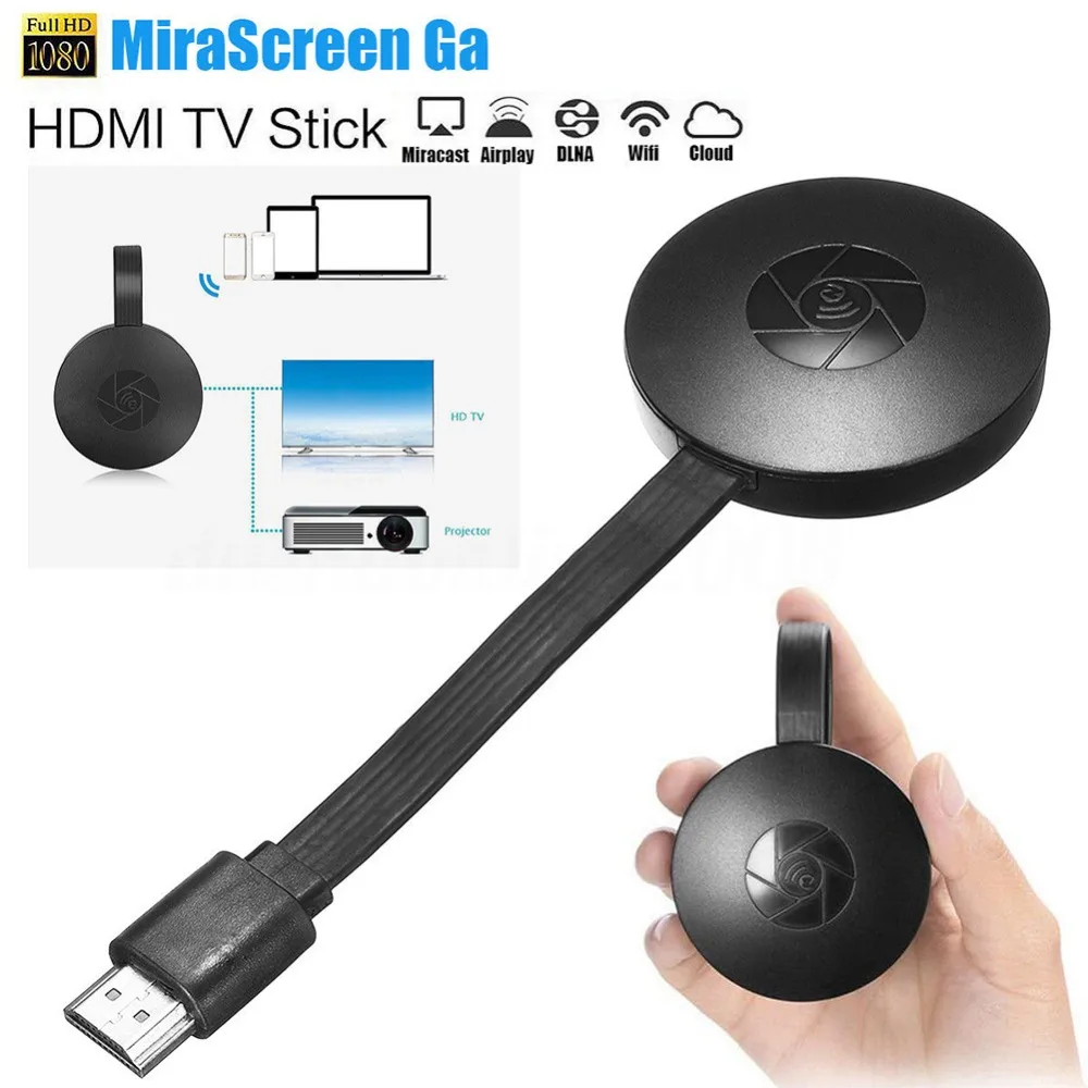 

For Google Chromecast 2/3/2018 Android Netflix YouTube Cromecast Miracast WiFi HDMI Dongle Receiver Mirascreen G2 Media Streamer