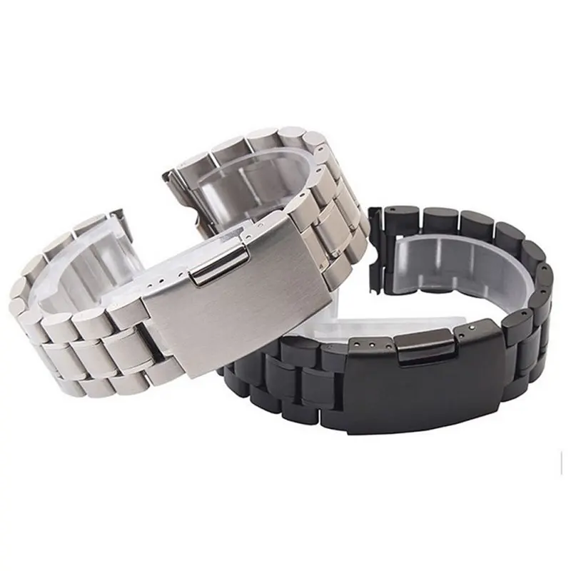 Роскошные Нержавеющая сталь ремешок для часов 22 мм, сопутствующий браслет, ремешок для наручных часов для Мото 360 смарт-часы металлический ремешок на запястье