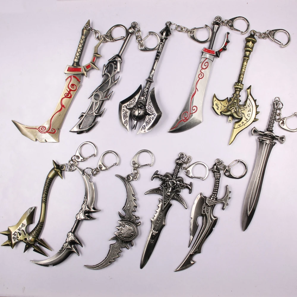 VEIA Joyas 13 стилей фильм игра союз фигурка с оружием брелок 12 см топор Frostmourne Illidan Storm