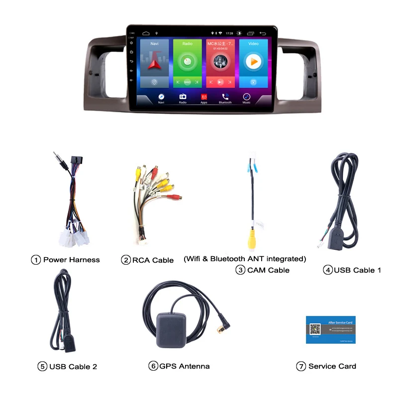 Sale Full Touch Car Android 8.1 Radio Player For TOYOTA RAV4 2013-2018 Vehicle GPS Navigation Video Multimedia Built In Bluetooth 2