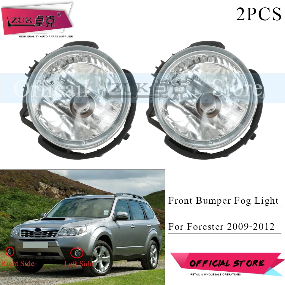 

ZUK Front Bumper Fog Light Fog Lamp Reflector Lamp For Subaru Forester 2009 2010 2011 2012 Foglight Foglamp Front Anti-Fog Light
