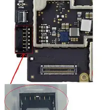 200 шт./лот для iPad 3 4 J3700 аудио динамик FPC разъем клип контакт на материнской плате 6 контактов