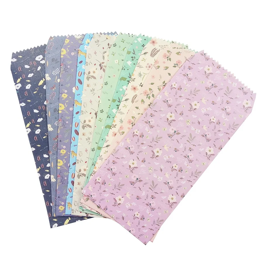 

5 Pcs/lot Fresh Flowers Colorful Paper Envelope The Story Of Willow's Gift Craft Envelopes For Party Invitations Red Packet