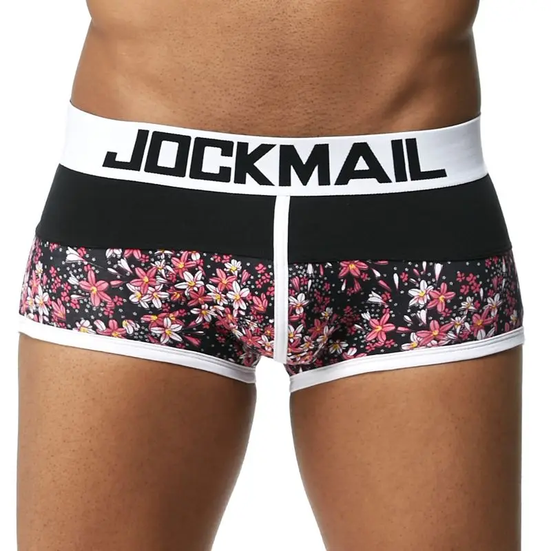 JOCKMAIL, модное сексуальное нижнее белье для мужчин, милый мультяшный принт, мужские боксеры, удобные трусики, мягкие дышащие мужские трусы