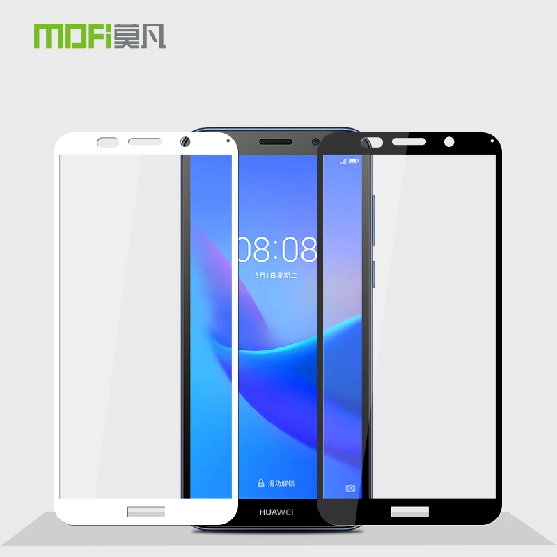 

Mofi Premium 2.5D Tempered Glass Film Explosion Proof Screen Protector For Huawei Y5 2018 Honor 7 Play Enjoy 8E Lite color Film