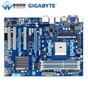 

Gigabyte GA-A75-D3H ADM A75 Original Used Desktop Motherboard Socket FM1 AMD Lynx Llano Series APU DDR3 32G SATA3 E-Sata ATX