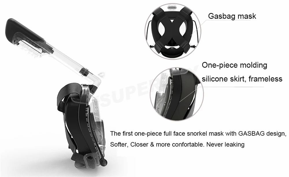 Обновленная мягкая маска для ныряния в носу 2,5 года, цельная маска для подводного плавания, противотуманная маска для детей и взрослых
