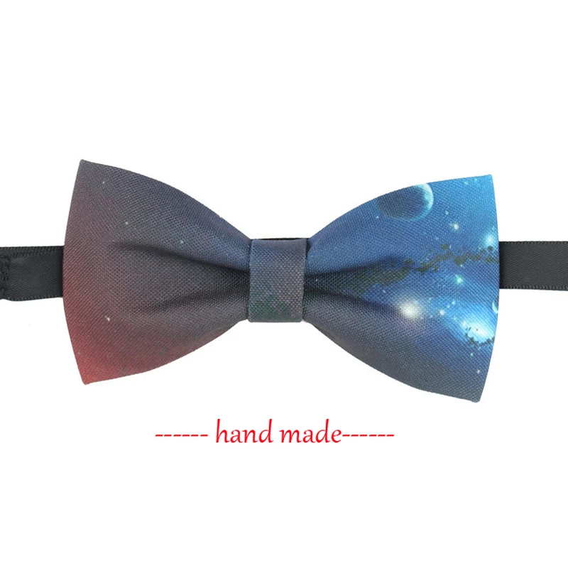 

Fashion Galaxy Necktie Bow Tie Mens Womens Wedding Business Hand Made Galaxy Bow Tie Trendy High Quality Bowtie