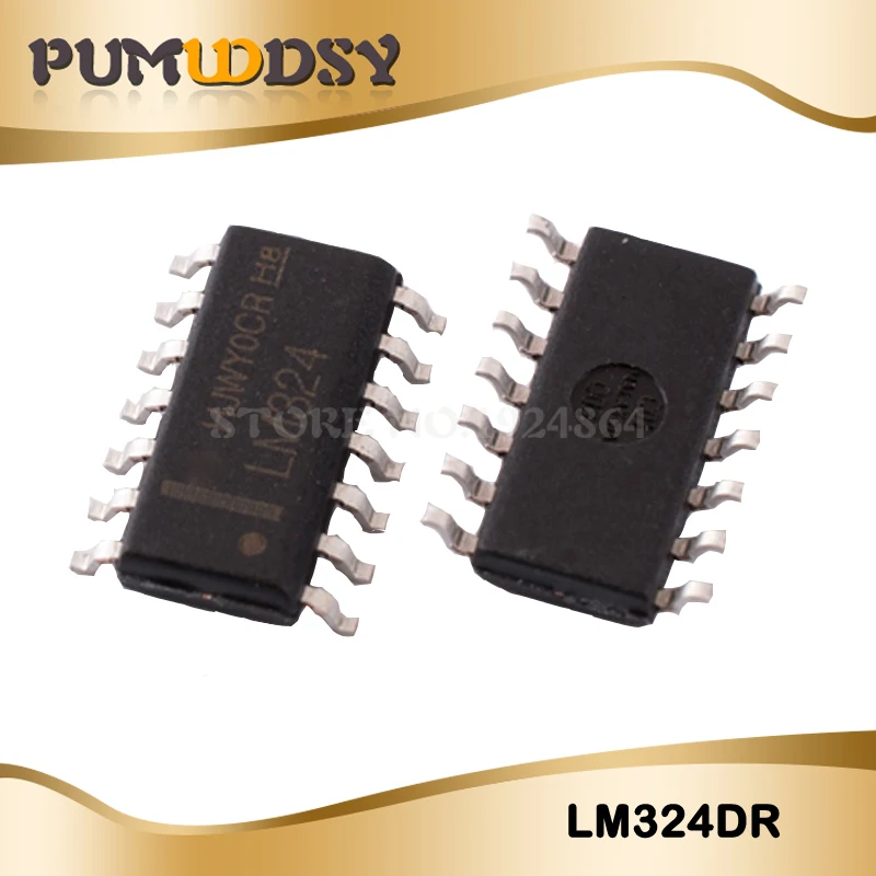 500 шт. LM324D LM324 LM324DT LM324DR чип SOP14 100% Новый оригинальный IC | Электронные компоненты и