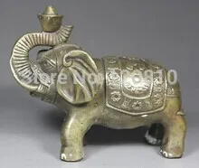 

CHINESE HANDWORK ELEPHANT OLD COPPER STATUE