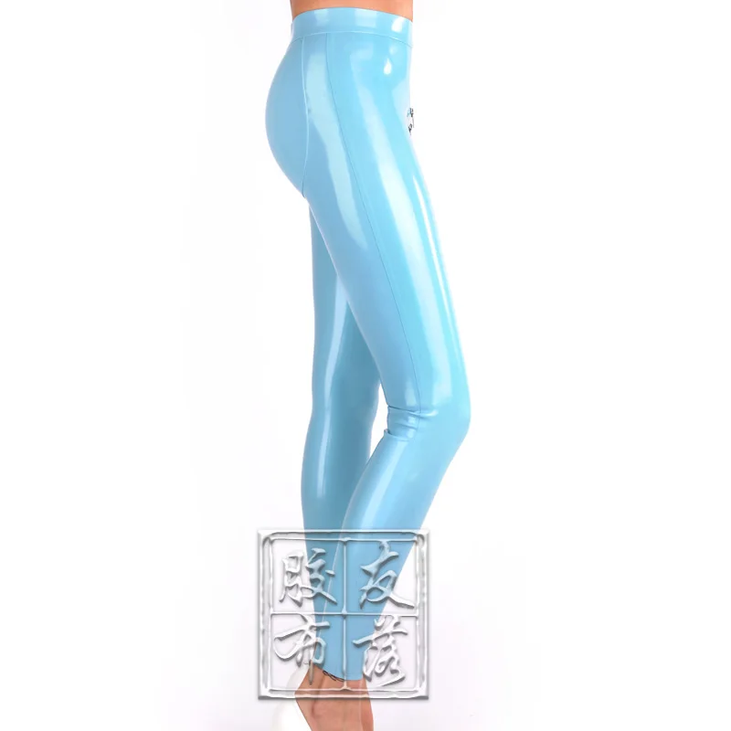 Women Latex Leggings 3D HIPS CUT CROTCH ZIP SKINNY LEGGINGS