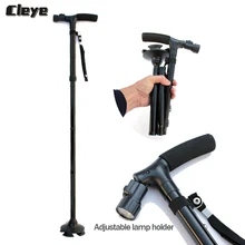 Cleye Professional Old Man Walking Stick Folding LED Lighted Cane Old People Small Four-legged Foldable Crutches for Elderly Cleye Professional Old Man Walking Stick Folding LED Lighted Cane Old People Small Four-legged Foldable Crutches for Elderly