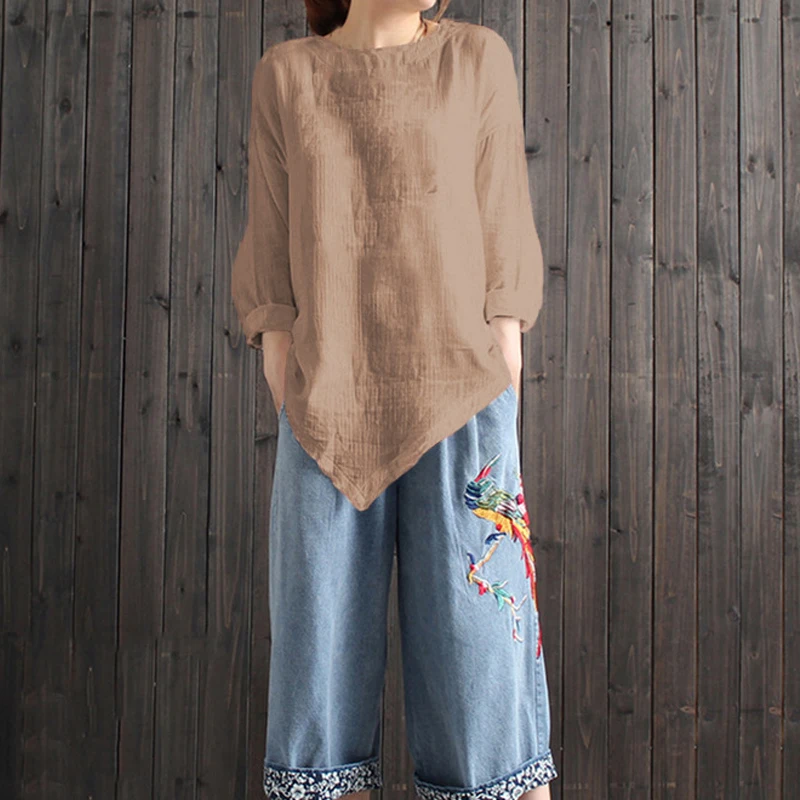 Cotton Linen Blouse (3)