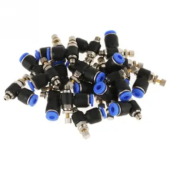 

OD 4mm Tube M5 Pneumatic Air Flow Speed Control Valve Quick Connector 20Pcs