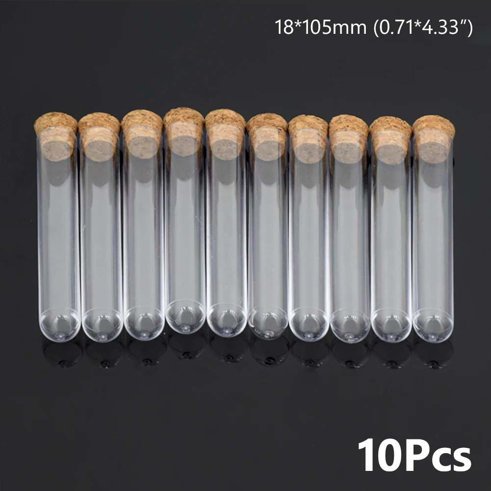 10 шт./упак. горячая прозрачная Пластик Тесты трубки образец контейнер с пробками пробки для конфет от китайского производителя Кофе напиток для хранения или лаборатории