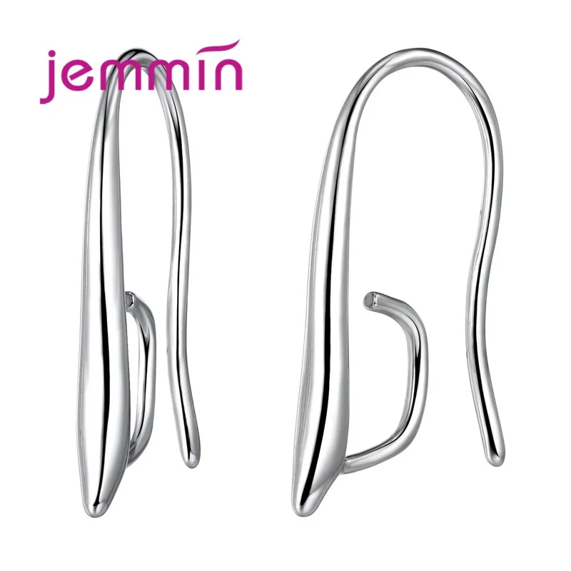 

Jemmin 100% 925 Sterling Silver U Shape Earring Wire Earring Components Findings Jewelry DIY Chrismas Gift Anti-discoloration
