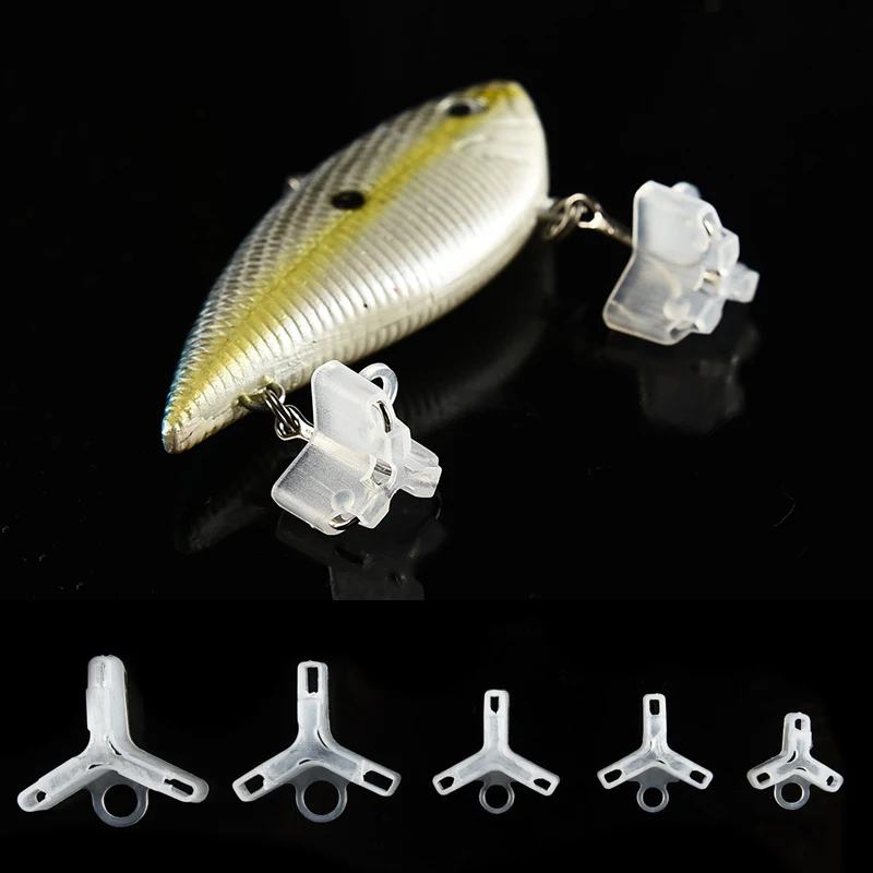 YeMuLang 10pcs/bag Fishing Hook Sleeves Treble Hook Protectors Plastic