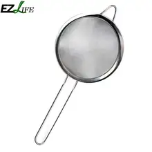 Многофункциональное ручное сито для муки из нержавеющей стали, креативная широкая боковая масляная сетка, ручное сито, инструмент для выпечки, кухонные принадлежности
