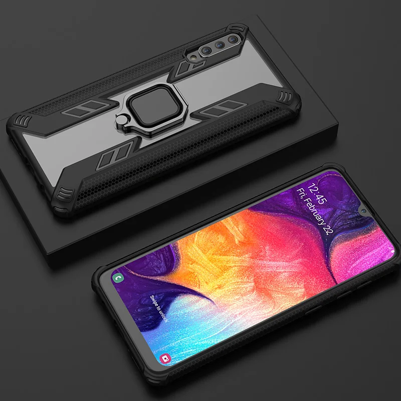 Автомобильный держатель для телефона Predator samsung A50 чехол с магнитным кольцом