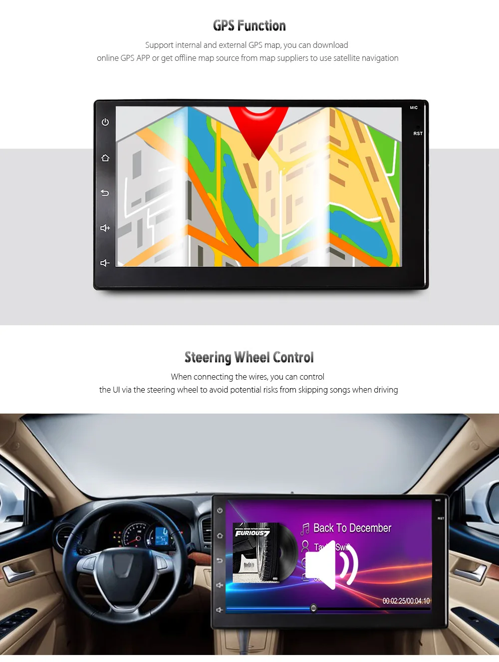 Discount Zeepin 2din 7 Inch Touch Screen Android Car Multimedia Player Built In GPS Camera Available High Guality 11 Discount Zeepin 2din 7 Inch Touch Screen Android Car Multimedia Player Built In GPS Camera Available High Guality 11