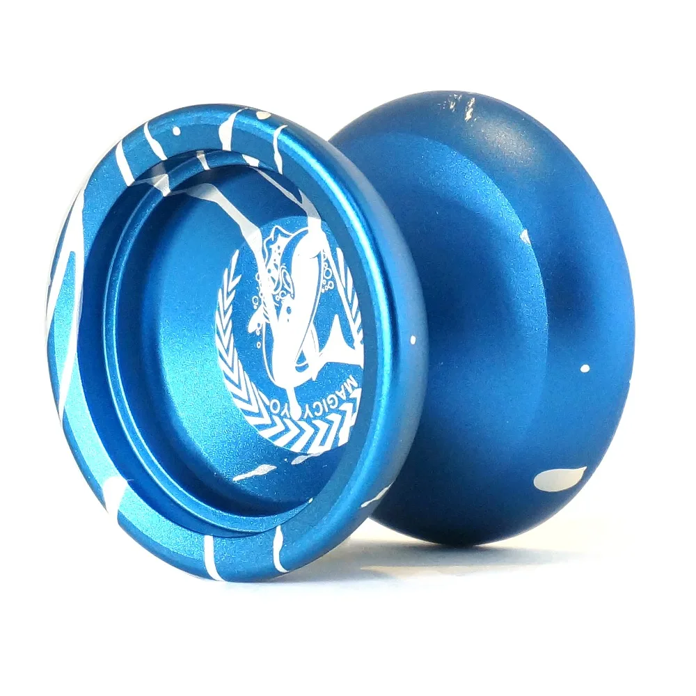 

MAGICYOYO N12 yoyo Glow Holy Grail YOYO CNC Metal KK bearing Professional yoyo Toys 10 strings 1 bearing 1 glove as gift