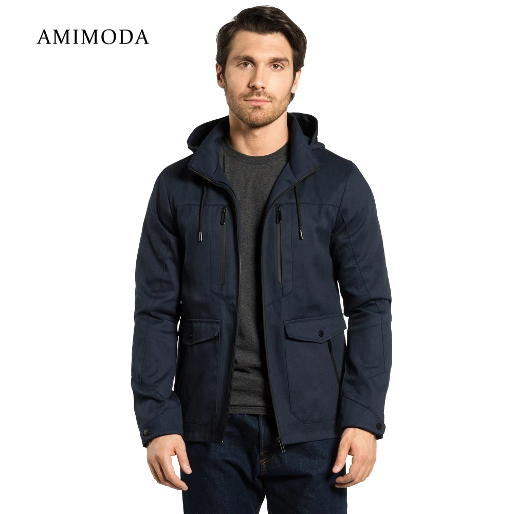 Ветровка мужская Amimoda 10009-02 синий | Мужская одежда