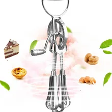 Взбиватель для яиц ручной бытовой ручной из нержавеющей стали для взбивания яиц дюжина яиц миксер Кухонные гаджеты